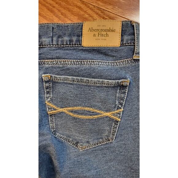 Abercrombie Fitch A&F Skinny Jeans Juniors (0R) 25X29 Stretch Med Wash - Picture 11 of 16